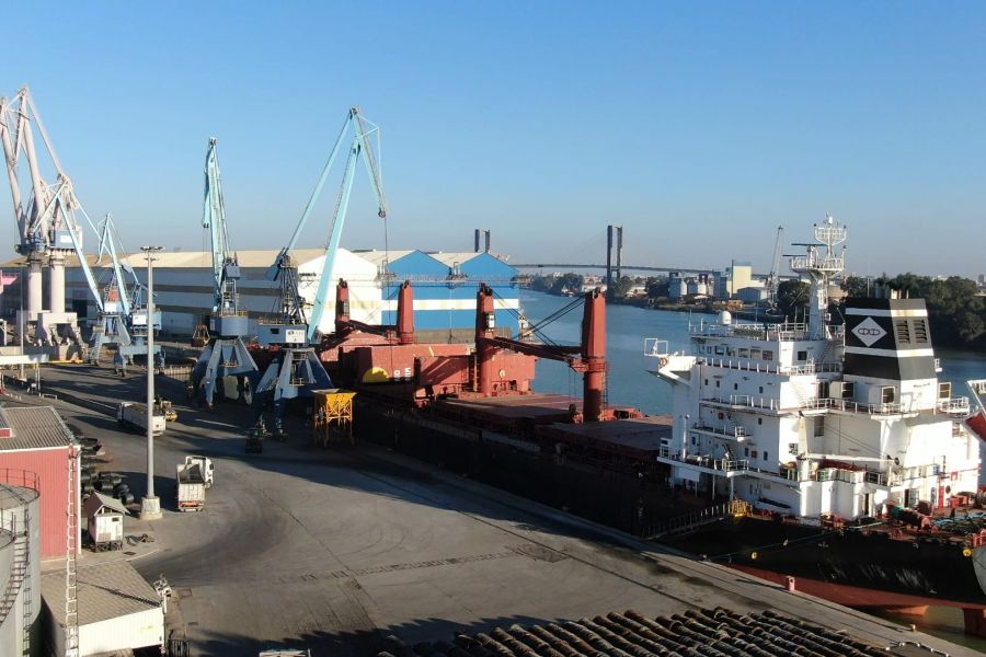 El Puerto de Sevilla recibe el 14º buque de grandes dimensiones de 2022