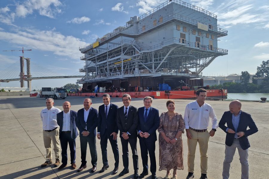 El Puerto de Sevilla prepara el embarque de la segunda subestación eléctrica fabricada por TECADE