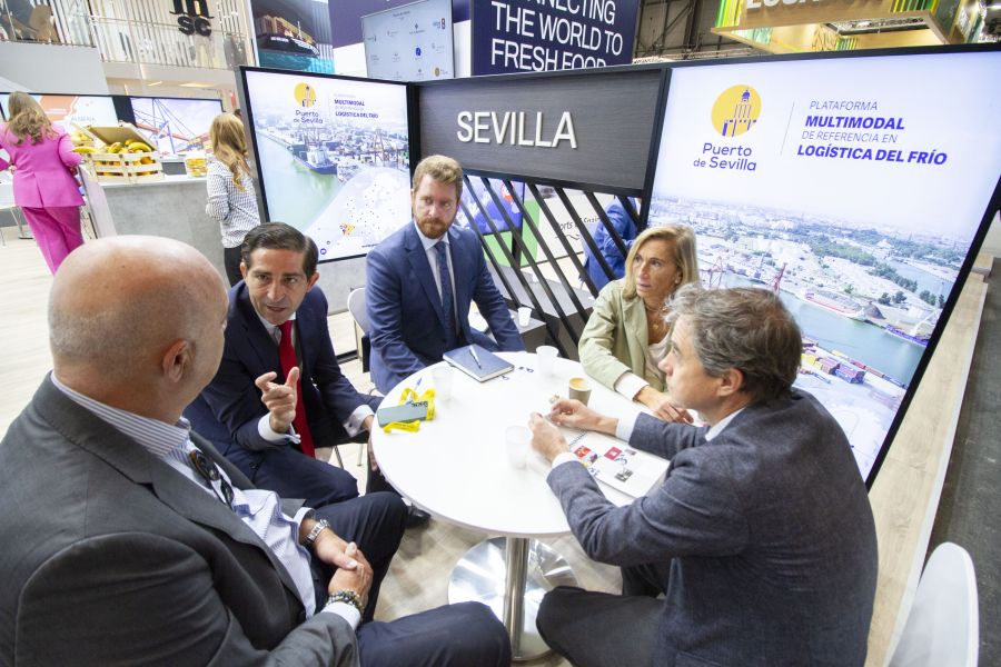 El Puerto de Sevilla promociona su potencial como plataforma multimodal para la logística del frío en Fruit Attraction